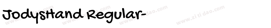 JodysHand Regular字体转换